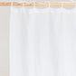 Custom size tie top linen curtain panel (1 pcs) in White - MagicLinen