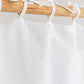 Custom size tie top linen curtain panel (1 pcs) in White - MagicLinen