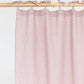 Custom size tie top linen curtain panel (1 pcs) in Woodrose - MagicLinen