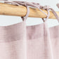 Custom size tie top linen curtain panel (1 pcs) in Woodrose - MagicLinen