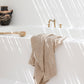 Waffle Bath Towel in Beige - MagicLinen