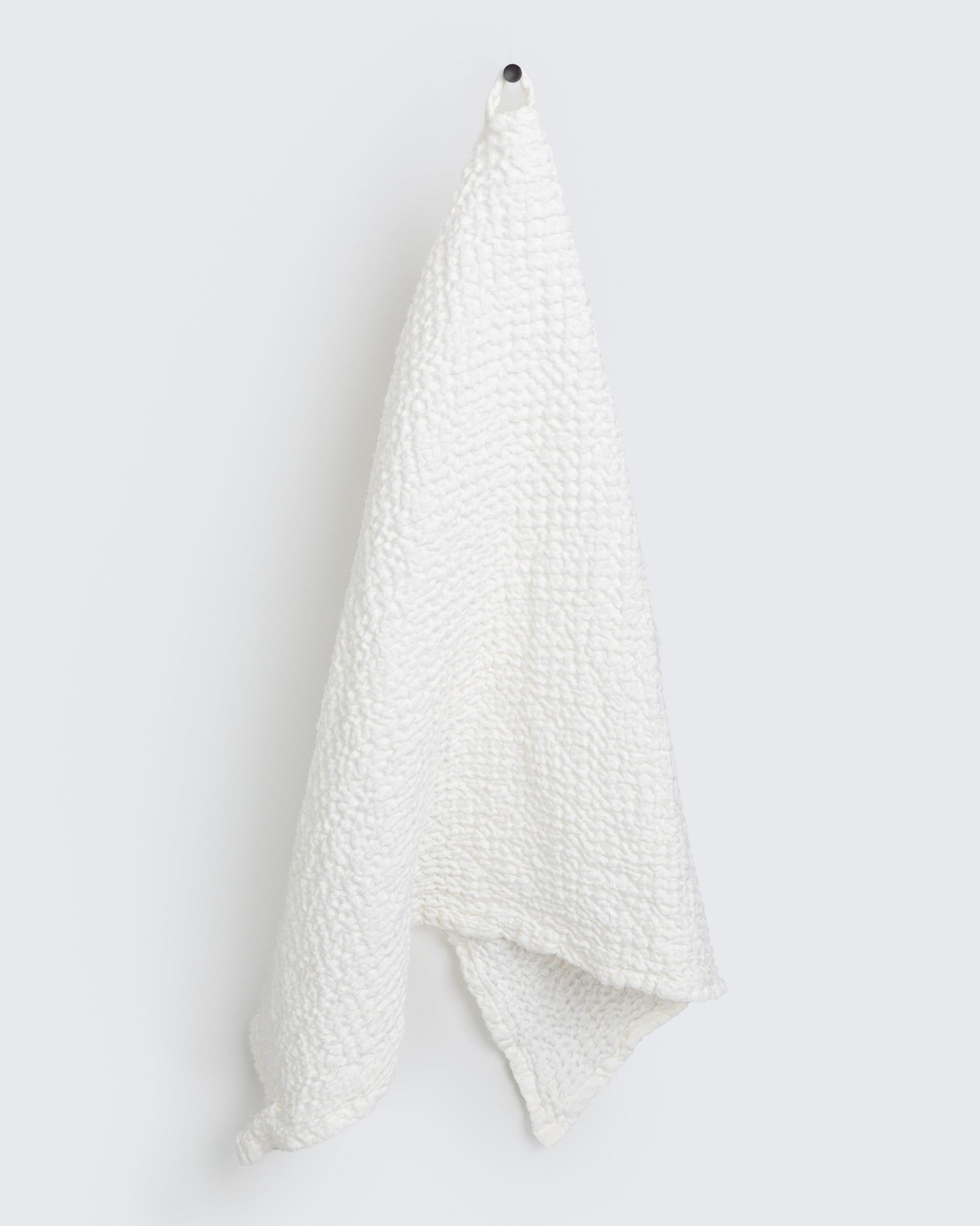 Waffle Kitchen Towel in White - MagicLinen