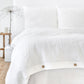 Custom size White linen duvet cover - MagicLinen