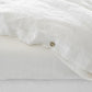 Custom size White linen duvet cover - MagicLinen