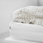 Custom size White linen fitted sheet - MagicLinen