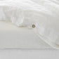 Custom size White linen fitted sheet - MagicLinen