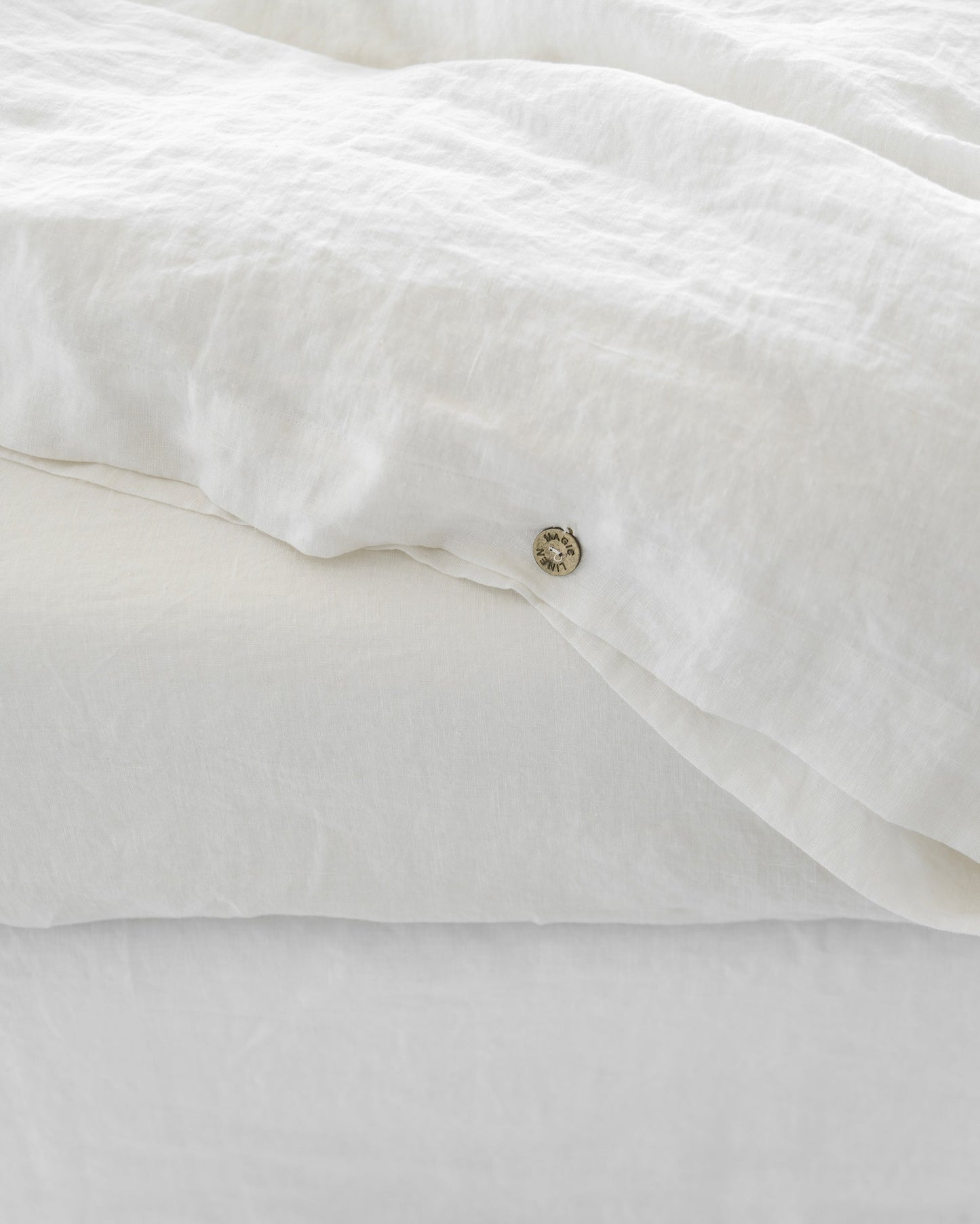 Custom size White linen fitted sheet - MagicLinen