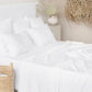Custom size White linen flat sheet - MagicLinen