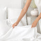 Custom size White linen flat sheet - MagicLinen