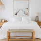Custom size White linen pillowcase - MagicLinen
