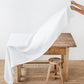 Custom size White linen tablecloth - MagicLinen