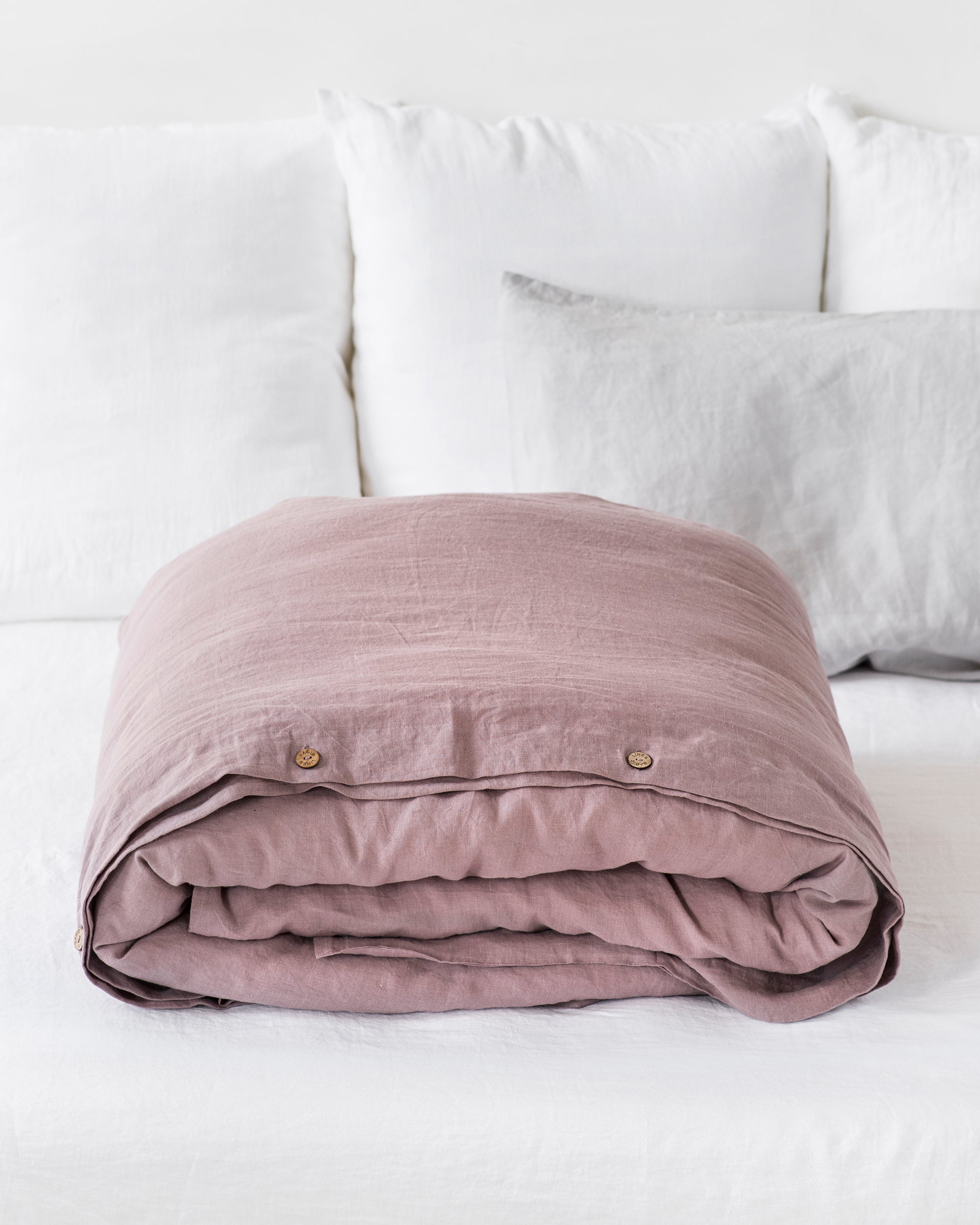 Woodrose linen duvet cover