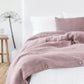 Custom size Woodrose linen duvet cover - MagicLinen