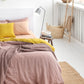 Custom size Woodrose linen duvet cover - MagicLinen