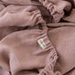 Custom size Woodrose linen fitted sheet - MagicLinen