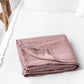 Custom size Woodrose linen flat sheet - MagicLinen