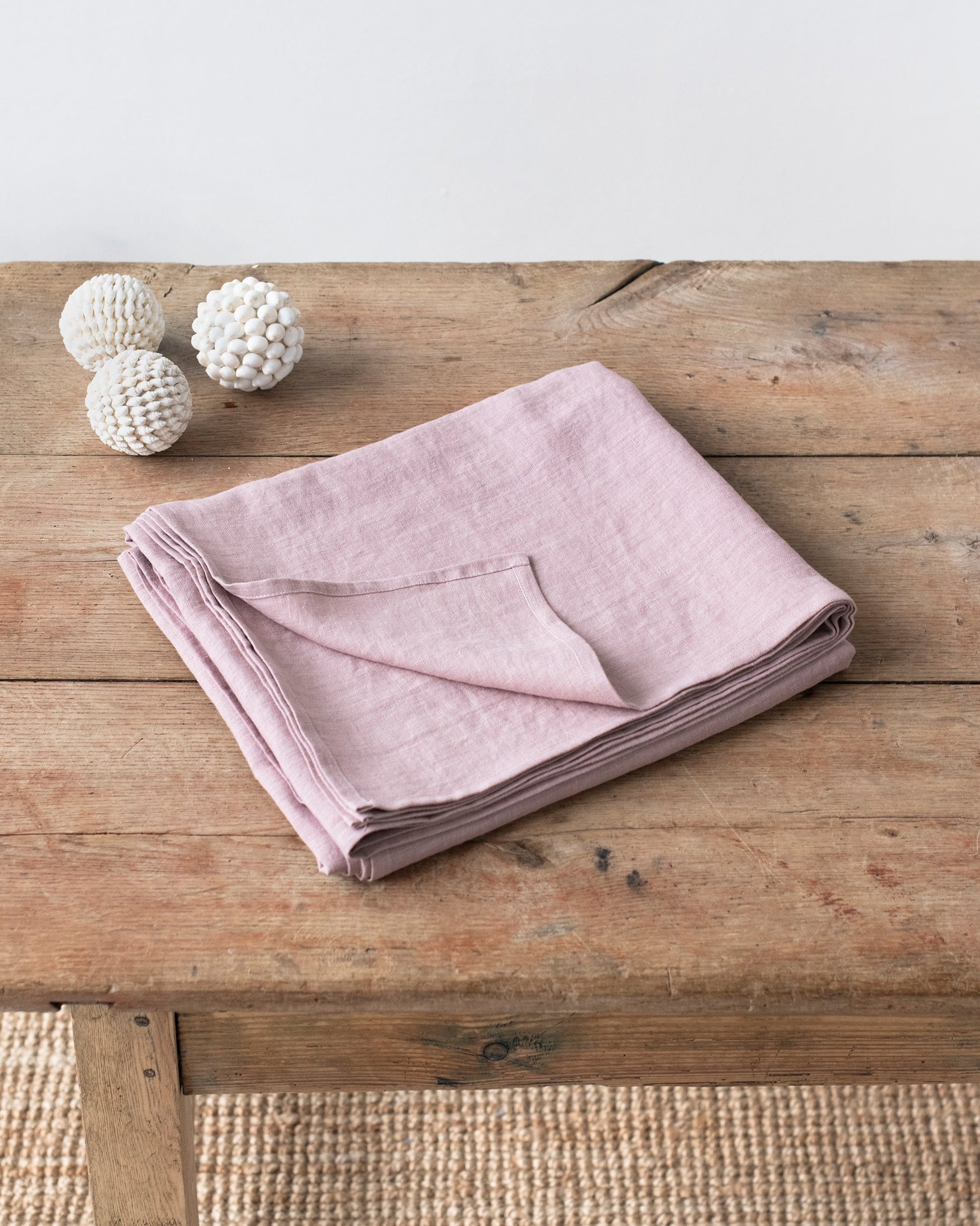 Custom size Woodrose linen tablecloth - MagicLinen