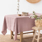 Custom size Woodrose linen tablecloth - MagicLinen